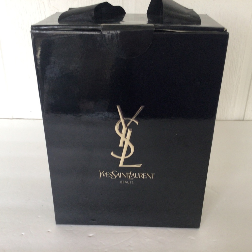 YSL YVES SAINT LAURENT GLOSSY BLACK GIFT BOX EMPTY